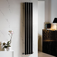 Black Flat Column Radiator